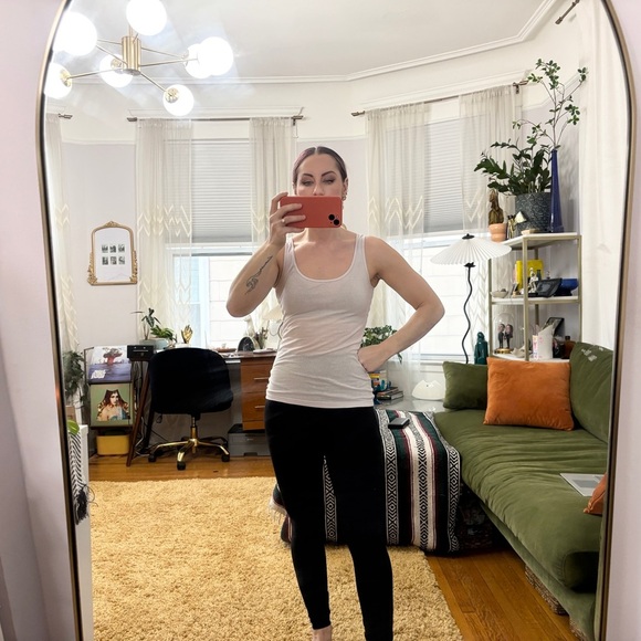 James Perse Soft Pink Ribbed Longline Women's Sleeveless Tank Top - Sz 1 - Picture 2 of 12